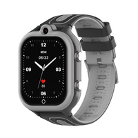 Montre connectée pour enfants TKYUAN Square IPS avec carte SIM 4G, système d'exploitation Android, GPS, bouton SOS, appel vidéo, charge magnétique, calendrier