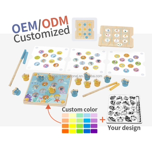 Gioco di interazione Montessori per la partita di memoria del figlio genitore <span class=keywords><strong>Puzzle</strong></span> di legno per la classificazione della famiglia di giocattoli per imparare lo smistamento della spazzatura del Desktop - Product Image 1