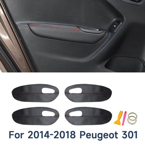 Reposabrazos de Puerta para Peugeot 301, de Cuero, Delantero, con Caja de Almacenamiento de Microfibra, 2014-2018, Mejora del Interior - Product Image 3