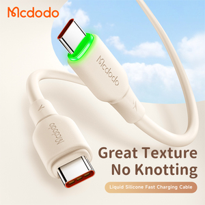 Mcdodo 477 60W LED PD Smart Charger <span class=keywords><strong>Cable</strong></span> 65W Pd Fast Charger USB C USB C <span class=keywords><strong>iPhone</strong></span> 15 Pro Max Mac Silicone <span class=keywords><strong>Cable</strong></span> High Power - Product Image 2