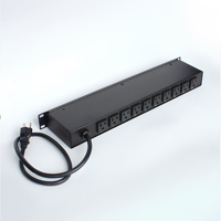 Barre d'alimentation PDU avec protection contre les surtensions, 10 prises haute puissance, extra-longues, 16A/32A, avec interrupteur indépendant