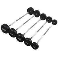 Snbo équipement de gymnastique poids enduits de caoutchouc haltères barre de courbure droite Fitness Set10kg 15kg 20kg 25 kg 30kg ensembles d'haltères fixes