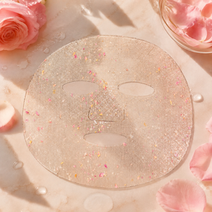 Maschera Viso Y129 con Petali di Rosa Liofilizzati Senza Acqua, Senza Additivi, in Tessuto Non Tessuto, Substrato Detox per la Pulizia della Pelle - Product Image 3