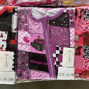 Pijamas de Bambú para Bebé al por Mayor, Artículos Occidentales, Pantalones Cortos para Bebé, Talla y Color Aleatorios, con Cierre para Niños - Product Image 6