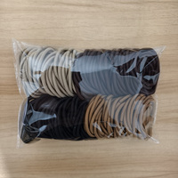 Ikat Rambut Elastis Satu Warna Grosir, Karet Rambut Custom Nylon Tanpa Sambungan, Set Ikat Rambut Grosir untuk Wanita dan Anak-Anak