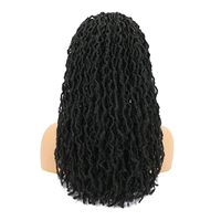 Perruque tressée, serre-tête africain, professionnel, Premium, livraison directe, bandeau doux, faux crochet, gitane, noir, extension papillon, locs