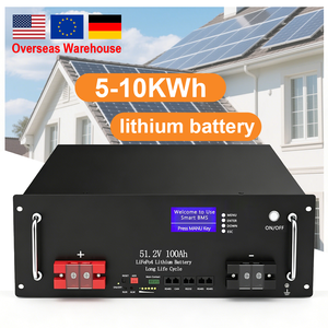 ระบบเก็บพลังงานแสงอาทิตย์5000วัตต์100AH 51.2โวลต์6500รอบ200ah บ้านโดยไม่มี-Lifepo4แบตเตอรี่ลิเธียมไอออน - Product Image 1