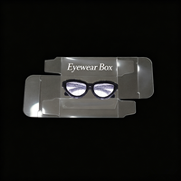 Boîtes d'emballage pour lunettes en PET transparent personnalisées en gros, étuis en plastique transparents personnalisables pour l'affichage et le rangement des lunettes