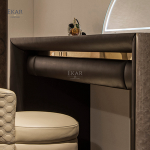 <span class=keywords><strong>Commode</strong></span> de style italien en bois, coiffeuse haut de gamme avec miroir <span class=keywords><strong>demi</strong></span>-lune, offre spéciale, nouveau modèle - Product Image 3