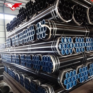 Estándar de fábrica longitud bisel termina ASTM A106/API 5L <span class=keywords><strong>sch</strong></span> <span class=keywords><strong>40</strong></span> negro tubería de acero sin costura - Product Image 5