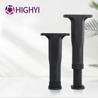 HIGHYI armoire en plastique pieds réglables adaptés au lit pied support jambe pièces de meubles armoire canapé pieds pour canapé