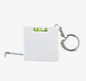 Porte-clés multifonctionnel avec ruban à mesurer imprimé, niveau et règle rétractable, personnalisable avec logo, pour promotion, cadeau publicitaire et d'affaires - Product Image 4