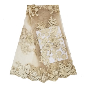 Tissu brodé en tulle noir à dentelle guipure aso ebi, robe de haute qualité, <span class=keywords><strong>prix</strong></span> d'usine, nouvelle collection - Product Image 4