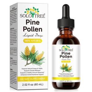 SOLOTREE Tetes Cairan Serbuk Sari Pinus Energi Alami, Menyeimbangkan Hormon, Meningkatkan Dukungan Nutrisi Secara Keseluruhan, Tetes Cairan Serbuk Sari Pinus - Product Image 1