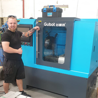 Gubot LSB300 Tự Động Độ Chính Xác Cao Kim Loại Nghiêng Giường CNC Lathe Máy Sửa Chữa Bánh Xe Máy