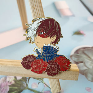 Çin Üreticisi OEM Karikatür Sert Mineli Rozet Gül Altın Metal Yaka Mineli Rozeti - Product Image 3