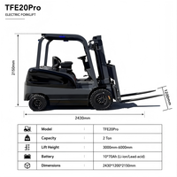 Forklift Listrik Mini Baru Dijual Kapasitas 2-3 Ton dengan Baterai Asam Timbal Lithium Ion Ban Solid dengan Sertifikasi CE