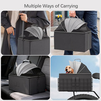 Panier de vélo arrière carré de style nouveau, lit pour animaux de compagnie, respirant, imperméable, multifonctionnel, transporteur portable pour animaux de compagnie, accessoires pour vélo, chat, chien