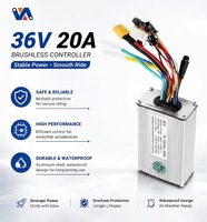 Contrôleur de moteur sans balais 36V 20A 500W, boîtier ABS/acier, batterie au lithium, frein à disque, câblage multi-connecteurs, trottinette électrique