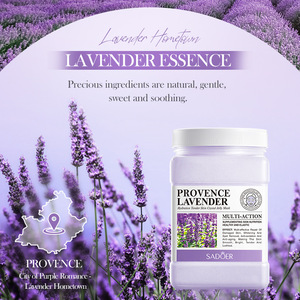 SADOER Vente en gros 540g Masque facial hydratant pour spa, masque en poudre éclaircissant et hydratant, parfum lavande, pour tous types de peau - Product Image 3