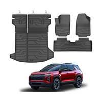 Tapetes de Auto de Lujo de TPE para Chevrolet Equinox, Tapetes Ecológicos Impermeables con Bordes Finos, Juego de 4 Piezas para Proteger el Interior del Auto