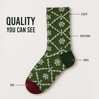Chaussettes personnalisées OEM pour adultes, collection automne – Polyester/Nylon/Coton/Fibre de bambou/Laine, sans coutures, résistantes aux déchirures, imprimées sur toute la surface