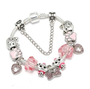 Ragazze i bambini dei monili dei braccialetti cute cat braccialetto zampa del cane braccialetto - Product Image 1