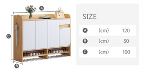 Esquinero de alta calidad para zapatos, organizador de calzado con puerta, armario para sala de estar, gran oferta - Product Image 5