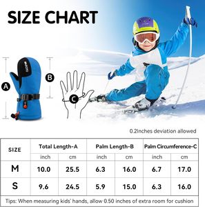 <span class=keywords><strong>Guanti</strong></span> <span class=keywords><strong>Invernali</strong></span> Ricaricabili 3000mAh in Poliestere Impermeabile Compatibili con Touchscreen per Bambini e Neonati per Snowboard e Sci - Product Image 5
