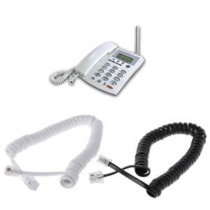 1M 2m 3M resorte en <span class=keywords><strong>espiral</strong></span> RJ9 4P4C RJ11 negro blanco <span class=keywords><strong>espiral</strong></span> plano Cat3 <span class=keywords><strong>cable</strong></span> de teléfono ADSL - Product Image 6