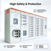 Kabinet Switchgear Modular Aluminium Lapis Seng Shenmeng GCK 12kV Indoor yang Dapat Ditarik, IP30, Distribusi Daya Industri