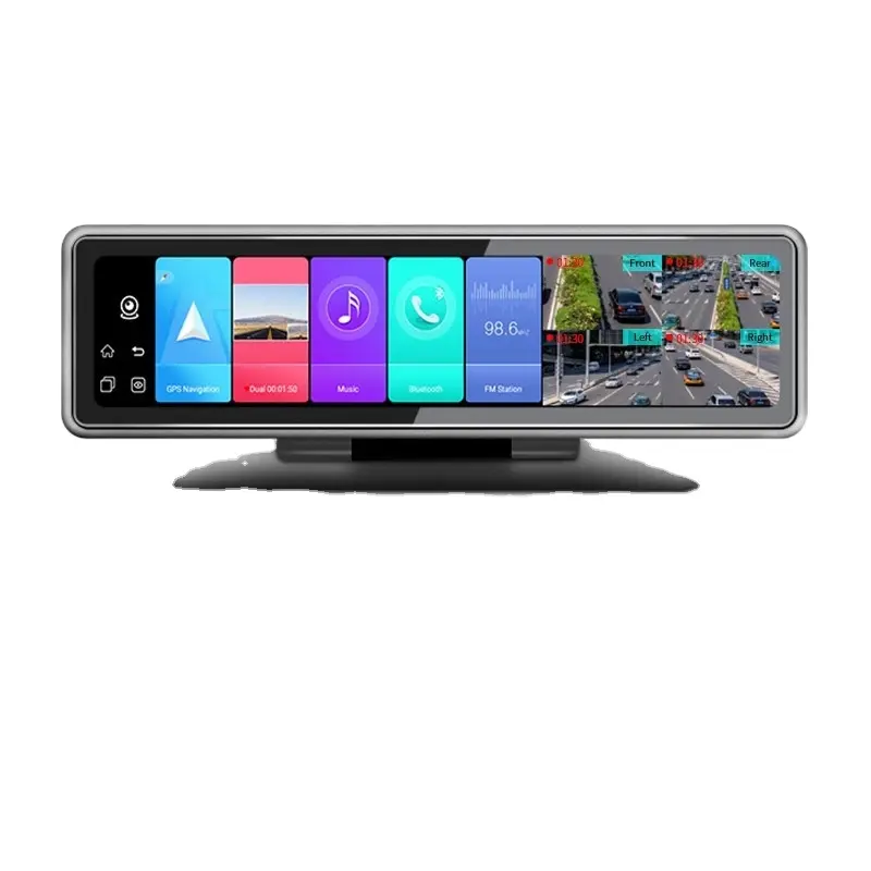USA Band 4 Cameras 4G Android 9.0 Car Dash Cam GPS Navigation HD 720P Video Recorder Dashboard DVR WiFi App Remote Monitoring