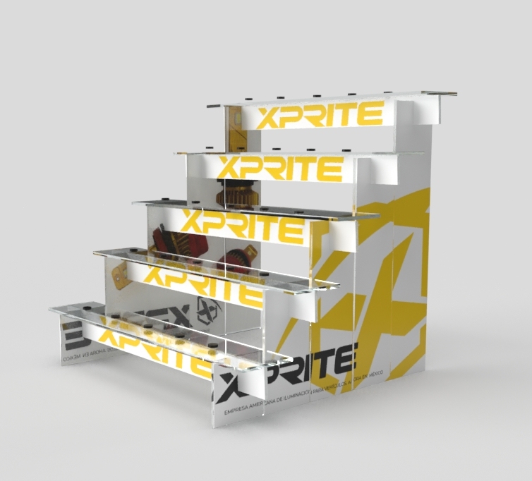 Apache Customized Acrylic Display Stand Counter Top Display Rack Product Accessories Shelf Display Store — view 2