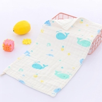 Vente en gros Serviettes bébé en mousseline de coton Serviette écologique en gaze de coton pour bébé Débarbouillettes en coton personnalisées Serviette bébé en mousseline