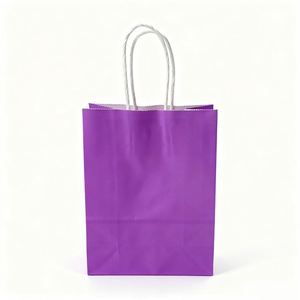 Bolsas de Compra de Papel Kraft Personalizadas de Alta Calidad KM, Muestra Gratis, Diferentes Tamaños y Logotipo para Uso Alimentario - Product Image 1