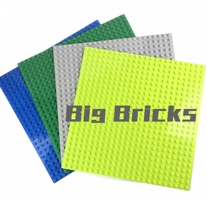 Placa de base dupla para construção, 24x24 pontos, blocos de tamanho grande, educação de peças, montar para aprendizagem, construção, tijolos - Product Image 1