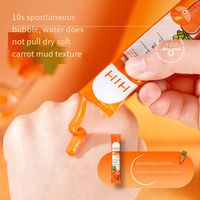 Masque Nettoyant Visage OEM en Gros Anti-Points Noirs, Contrôle du Sébum, Nettoyage en Profondeur, Ingrédients Naturels, Masque Moussant à la Carotte