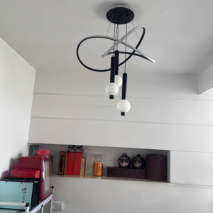 Sang trọng Lustre ưa thích lamparas Lustre 85W Tricolor 165-265V Trần ánh sáng mặt dây chuyền lịch thi đấu đèn chùm ánh sáng cho trang trí nội thất 2025 - Product Image 5