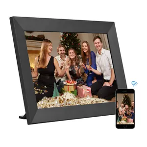 Engels Bf Foto Meest Populaire Full Hd 1080P Touch Screen Wifi Android Hout Digitale Fotolijst