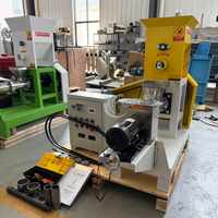 Petite machine extrudeuse-granuleuse de 50 kg/h, certifiée CE, personnalisable, pour aliments flottants et coulants pour crevettes, volailles, animaux aquatiques, chats, chiens et poissons.