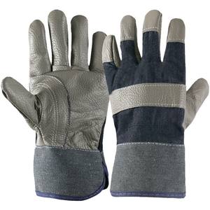 Gants de soudage Sengkang en cuir de vachette et toile renforcée, protection industrielle pour l'industrie du soudage - Product Image 2