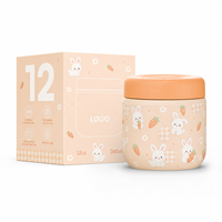 Boîte alimentaire isotherme portable en acier inoxydable sous vide Hong Ling pour enfants, idéale pour l'école et les pique-niques, avec couvercle