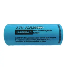 Bateria recarregável pkcell Li-ion 26650 3.7V 5000mah para furadeiras de reposição para ferramentas elétricas