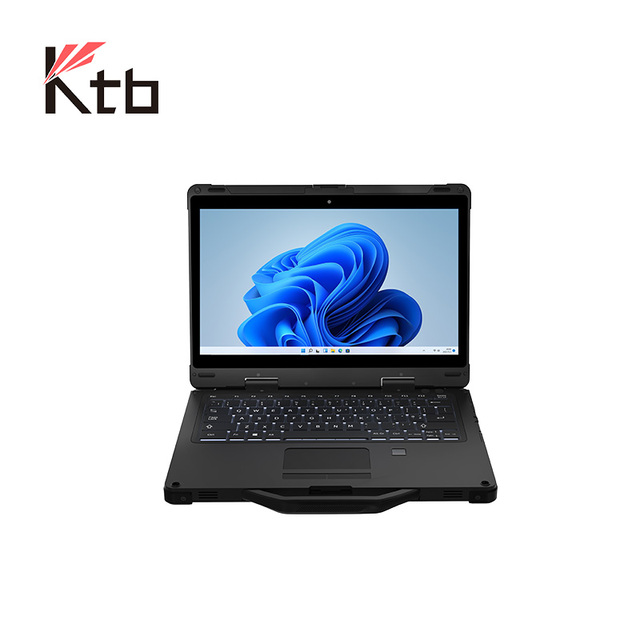 KTB 33X ODM/OEM 13.3" Touch Screen Rugged Notebook Computer PC I7/I5 Win10/11 GPS Backlit Keyboard Industrial Rugged Laptop IPC