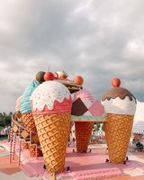 Décoration géante personnalisée en forme de donut, fausse cupcake, bonbons de fête, sculpture en mousse extérieure, personnage en polystyrène, crème glacée, événements gaming
