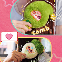 Bébé trois peigner vos cheveux boîte aveugle en peluche poupée ornement à la mode cadeau d'anniversaire pour les filles