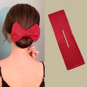Mode Lazy Hair Curler Haar Brötchen Maker Bogen geformte Pferdes chwanz halter Frauen Flexible Twist Frisur Haarschmuck Gummibänder - Product Image 5