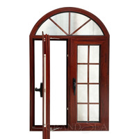 Ventana Arqueada Fija con Diseño de Rejilla, Ventanas Arqueadas de Doble Acristalamiento para el Mercado Australiano