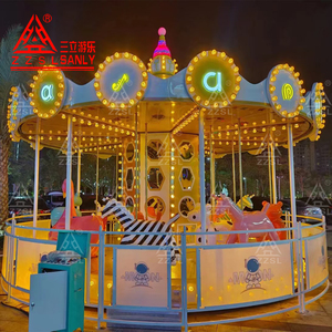 Manège pour enfants à 16 places, utilisation intérieure/extérieure, pour la maison, le centre commercial, équipement de parc d'attractions, carrousel, manège à chevaux - Product Image 4
