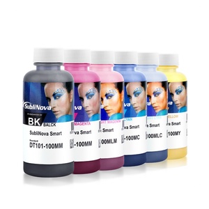 ซุปเปอร์คัลเลอร์ 100 มล. 6 สี หมึกพิมพ์แบบซับลิเมชั่นความร้อน ซับลิโนวา ของเกาหลี ความหนาแน่นสูง อุณหภูมิต่ำ พร้อมสีหลากหลายสำหรับเครื่องพิมพ์อินเทค - Product Image 1